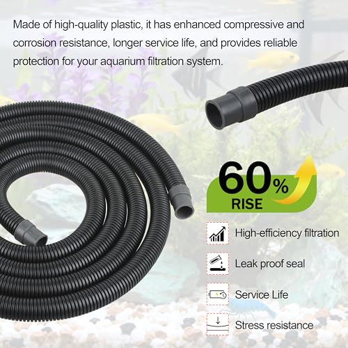 A20236 Ribbed Hosing for Fluval FX2/FX4/FX6 Canister Filters,13.25 Feet Fits Aquarium Filter Replacement Part (A20236)