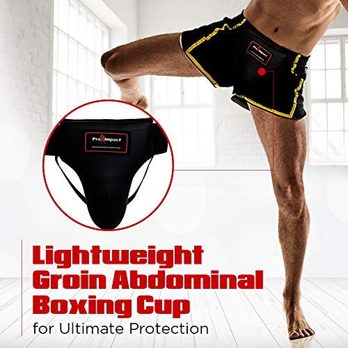 Boxing MMA Training Muay Thai Groin Abdominal Protector - Comfortable Ultimate Protection for Contact Sports - Perfect for Gym & Workout Use - size: Large
