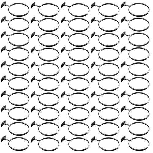 6in Metal Ball Holder Wall Mount for Basketball Football Display - size: 50 Pack/6in