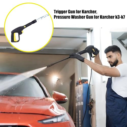 Pressure Washer Gun for Karcher, Replacement Pressure Washer Gun High Pressure Washer Spray Gun for Karcher K3 K4 K5 K6 K7 Hose Quick Connect System