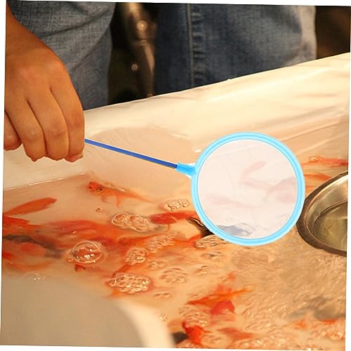 POPETPOP 8pcs Dense Mesh Aquarium Fishing Net with Non-Slip Handle Portable Impurities Tool for Easy Fish Capture and Maintenance Selection