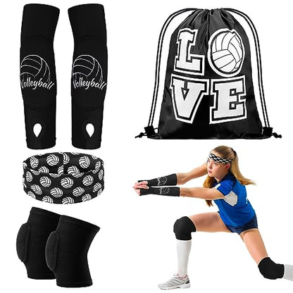 Yinder 4 Pcs Volleyball Accessories - color: Black, size: Medium