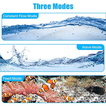 dc-9000 Silent Swirl Controllable DC aquarium Pump 60W 2377GPH marine wavemaker 24V return pump with sine wave Controller for salt/Freshwater fish reef tank sump Circulation
