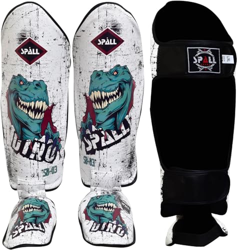Muay Thai Shin Guards for Kickboxing Martial Arts BJJ Boxing Equipment MMA Training and Sparring Leg Guard with Instep Protection Pads