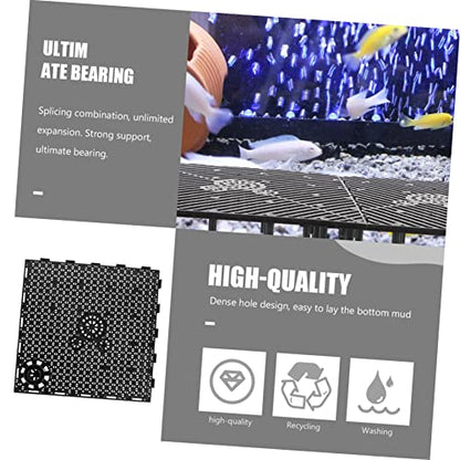 12pcs Aquarium Divider Board Isolation Plates for Fish Tanks Bottom Plates Dense Design for Circulation and Oxygenation