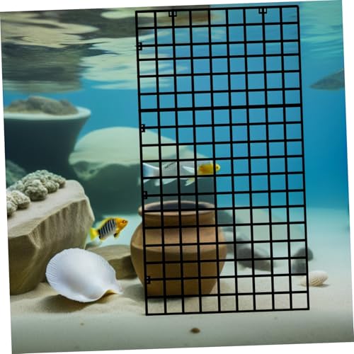 TEHAUX 1set Aquarium Isolation Panel Lattice Plate Black Spliced Divider Cups Easy to Install Fish Tank Divider for Breeding and Separation