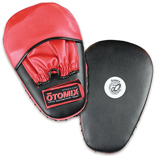 Otomix Leather Round Curved Boxing MMA Martial Arts Focus Glove Mitt (Each)
