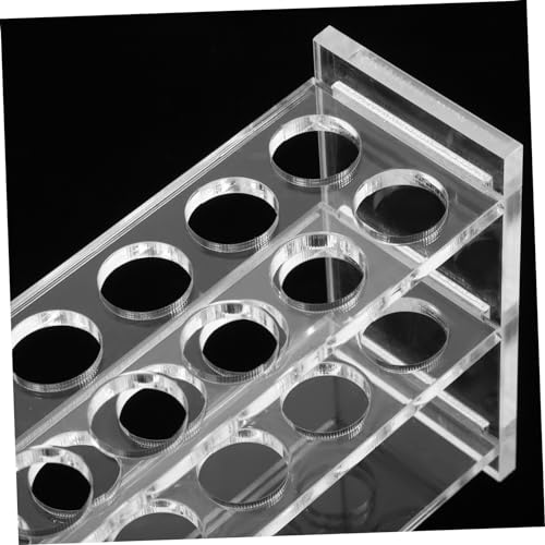 PRETYZOOM 2Pcs Testing Tube Rack Reusable Test Tube Holders for Lab Use Sampling Tube Organizer for Research Clinical and Educational Settings