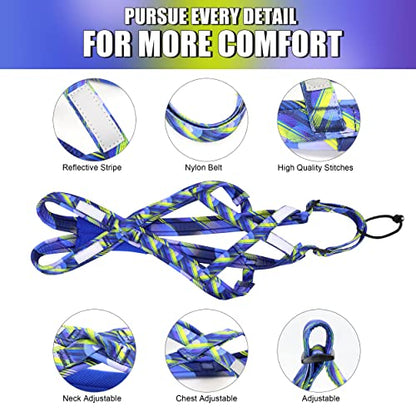 PET ARTIST Dog Weight Pulling Harness,Speed Training,Work Out Dog Sled Harness for Medium,Large Dogs,Blue,XL - size: XL:Neck 18"(46cm),Back:22.5-26.5"(58-68cm)