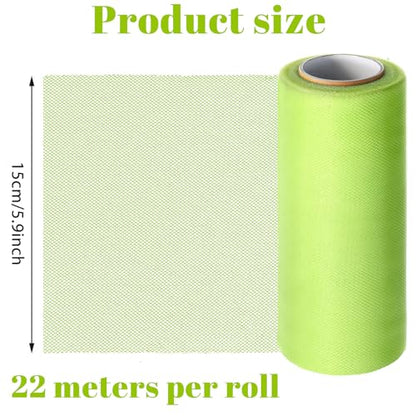 Fishing Soft Spawn Net, 2 Rolls Baits Bags for Fishing Mesh Catfish Bait Holder Bags Spawn Net 5.9'' Wide 72 Ft Spawns Sac Netting Sack Fishings Accessories for Roe Bag Fishings Equipment Tackle