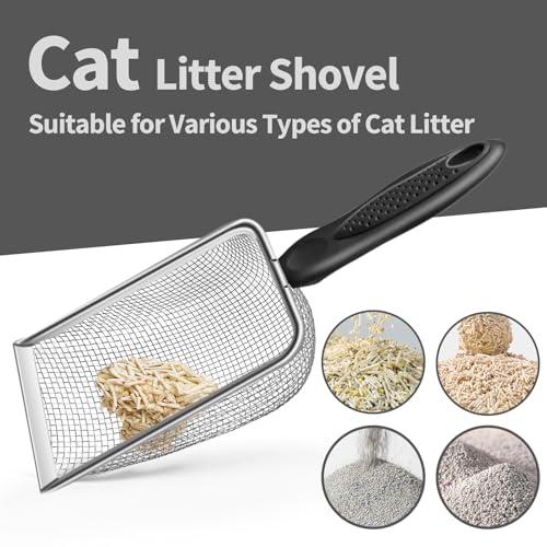 3pcs Soil Sifter for Gardening, 2.8/3.8/5mm Mesh Sieve with Ergonomic Handle for Sand, Compost, Dirt, Rocks, Potting Soil Sifter, Landscaping, Beach, Cat Litter Shovels, Planting Tool Accessories