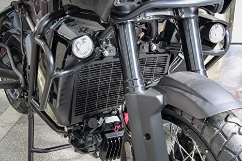 Radiator Cover Grille Guard for Pan America 1250, Black Aluminum Radiator Cover Engine Protection Mesh Tank Net for Harley Pan America 1250 ADV 1250S Specia 2020-2024 Accessories