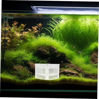 Aquarium Divider Acrylic Pump Isolation Plate for Clean Water Easy Install Fish to Prevent Sand Clogging and Manage Pump Wires Fits Various