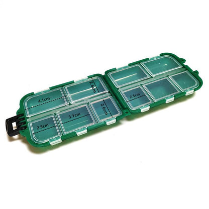KALAVARMA Waterproof Fishing Lure Box Spoon Hooks Baits Storage Tackle Box Containers for Casting Fishing Fly Fishing - color: Green