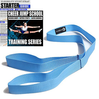 Cheer Kinetic Bands – Leg Strengthening Resistance Bands for Cheerleaders - style: Blue Level 2