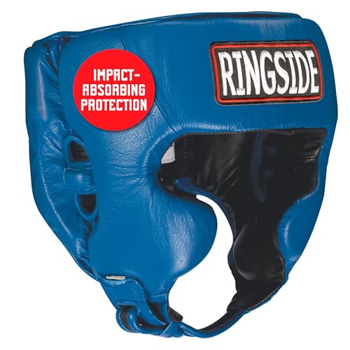 Ringside Competition-Like Boxing Headgear with Cheeks - color: Blue, size: X-Large