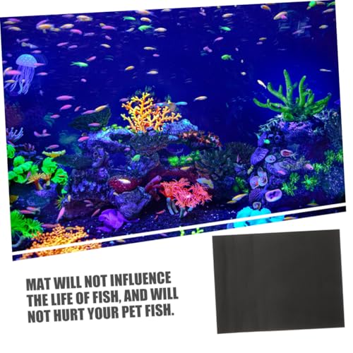 Levemolo 2pcs Nonslip Fish Tank Mat Thickened Cushioning Pad for Reptile Terrariums Thick Heat Absorption Stability for Aquariums and Fish Tanks
