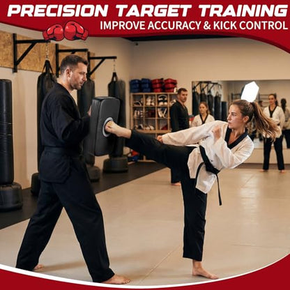 7 in 1 Taekwondo Kick Pad Boxing Training Equipment - color: Black