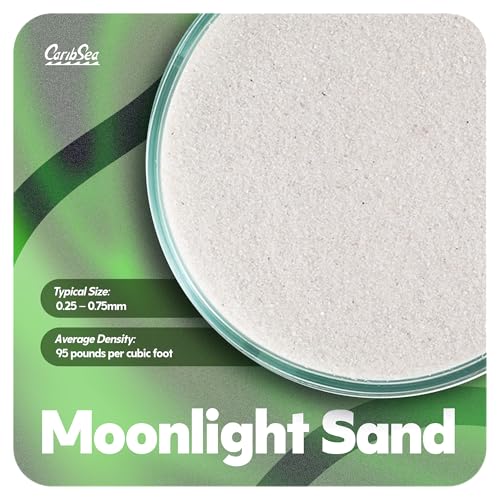 Carib Sea ACS05820 Super Natural Moonlight Sand for Aquarium, 5-Pound