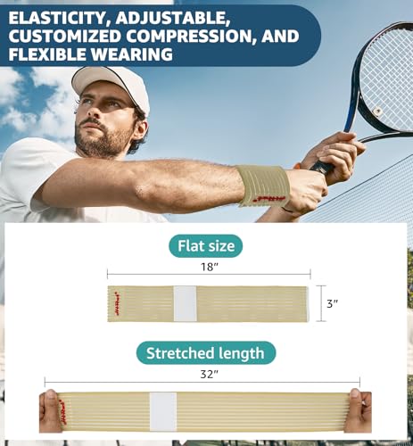 2-Pack High-Elastic Wrist Support Straps Wrist Compression Bandage - Wrist Wraps Wristbands for Carpal Tunnel Arthritis Tendonitis Weightlifting Tennis Basketball - Breathable Soft (Beige) - color: Beige