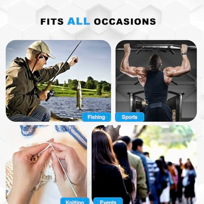 TESEAS Clicker Counter Handheld Tally Counter 4-Digit Number Counter, 2 Pack Hand Mechanical Counters Clickers Pitch Umpire Click Counter for Coaching, Knitting, People, Lap, Fishing, Golf, - color: 4pack