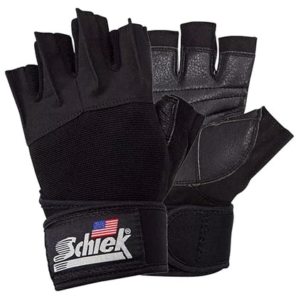 Schiek Sports 540 Platinum Lifting Gloves, Gym Workouts | Wrist support, weight training, durable grip, comfortable palm padding, weightlifting gloves, sports wrap, gym gloves for men - size: X-Small
