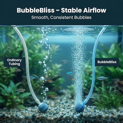 Aquarium Airline Tubing 3/16” Standard Air Hose, Flexible and Kink Resistant Tubing for Fish Tank Air Pump, Safe for Freshwater and Saltwater Aquariums-6.5 Feet