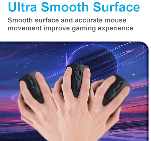 Space Landscape Computer Mouse Pad, XXL Laptop Gaming Mouse Keyboard Pad | The Surface Of The Mouse Pad Is Designed With Fiber Woven Material, And The Base Is Made Of Natural Anti Slip Rubber. - color: Anime Landscape
