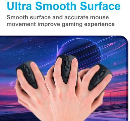 Space Landscape Computer Mouse Pad, XXL Laptop Gaming Mouse Keyboard Pad | The Surface Of The Mouse Pad Is Designed With Fiber Woven Material, And The Base Is Made Of Natural Anti Slip Rubber. - color: Anime Landscape