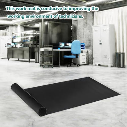 STOBAZA 1Pc Heat Resistant Static Work Mat for Electronics Repair Workbench Pad with Excellent Temperature Resistance for Soldering Projects and Maintenance Tasks