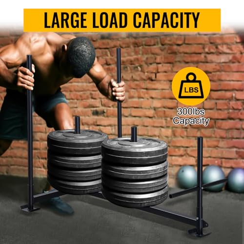 Weighted Power Sled for Speed and Strength Training - Push and Pull Prowler,300LB - style: A