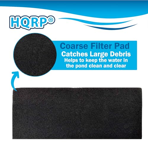 HQRP Cut to fit Activated Carbon Filter Media Pad 18x10 for Aquariums, Terrariums, Hydroponic Systems and Pond, Compatible with Deep Blue Professional ADB41002 Carbon Pad Replacement