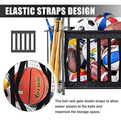 Mythinglogic Sports Equipment Organizer for Garage with Golf Bag Storage