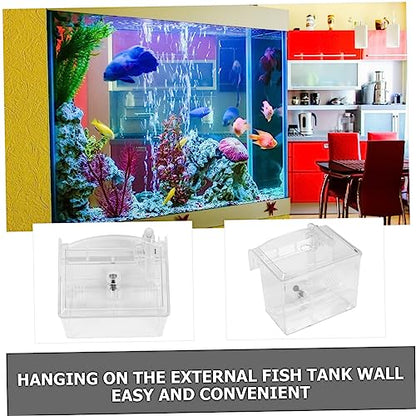 Toddmomy 1pc Fish Breeding Box Aquarium Isolation Case External Hanging Design for Breeding Acclimation Premium Fish Tank Accessory