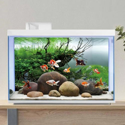 AWERT 30x18 inches Branches Fish Tank Background Seaweed Aquarium Background River Bed & Lake Aquarium Background Vinyl Background - size: 30x18in/75x45cm