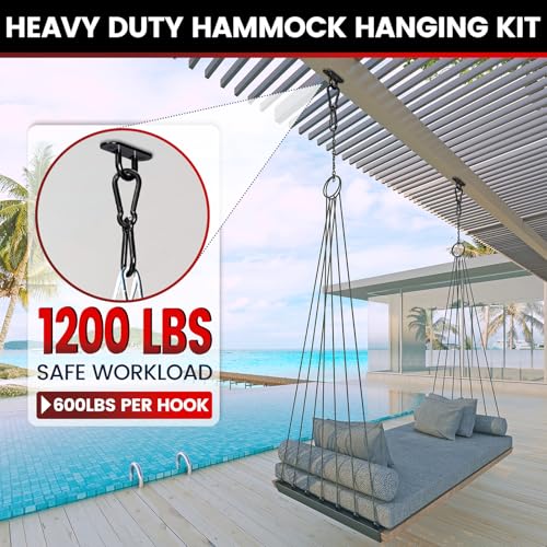 sprookber 304 Stainless Steel Pad Eye Snap Hook,M8 Ceiling Hook 1200Lb,8Pcs - size: 3.15 inch, style: Black Oval