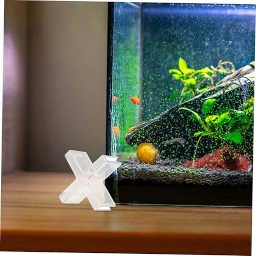 Healifty Glass Fixing Clamps for Aquarium Decor 10pcs Plastic Brackets Slots Fish Tank Lid Clips for Quick Installation