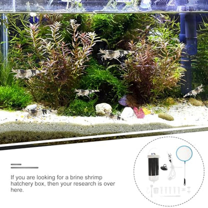 FRCOLOR Brine Shrimp Incubating Box with Suction Cup Mini Shrimp Hatchery Tank for Artemia Eggs Hatching and Breeding Easy to Use 6.10X2.36X2.36 Inches