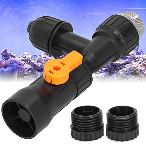 Aquarium Water Changer, Fish Tank Gravel Vacuum Siphon for Cleaning, Aquarium Gravel Cleaner Replacement Part with 3 Tab Connector Faucet Adapter