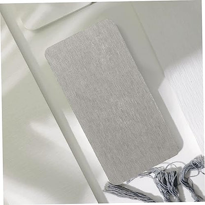 Mikinona 4pcs Diatomite Absorbent Pads for Quick Drying Multi-purpose Cup Soap Holders Bathroom Countertop Mats Grey for Home Hotel and Restaurant Use
