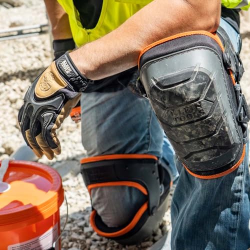 Klein Tools 60491 Knee Pads, Hinged Gel Foam, Black - size: Standard