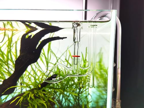 Glass Lily Pipe Set Outflow with Surface Skimmer & Multi-Level Water Intake (17mm for 16/22mm (5/8'' i.d.) tubing) - size: 17mm for 16/22mm (5/8'' i.d.) tubing