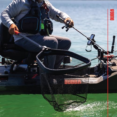 Bubba Telescoping Net with Non-Slip Grip, Collapsible, Adjustable, Durable Aluminum, Lightweight, for Fishing, Boating, and Outdoors - size: Small