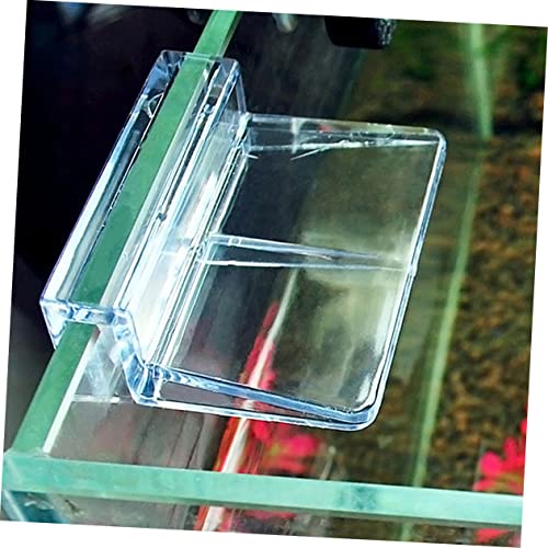 POPETPOP 10pcs Acrylic Aquarium Bracket Fish Tank Support Holder Clear Rack for Glass Covers Suitable for Small Pets