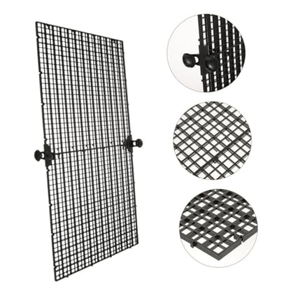 balacoo 4Sets Fish Tank Divider Plastic Grid Separator for Aquarium Escape Panels with Clamps for Fish and Pet Enclosures