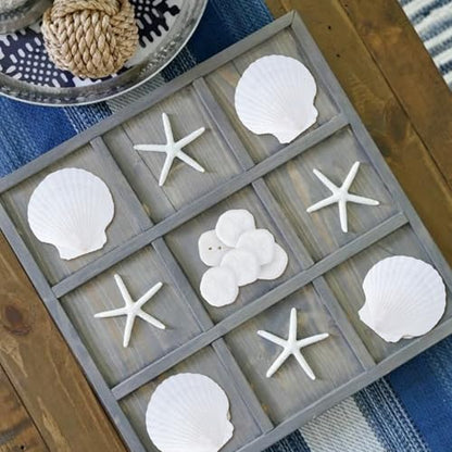 JQAQJU 20PCS Sea Shells for Crafting 3-4", Mini Sand Dollars Starfish Decor for Crafts, Scallop Shells for Cooking, Seashells for Crafts DIY Beach Theme Party Candle Decor Wedding Fish Tank