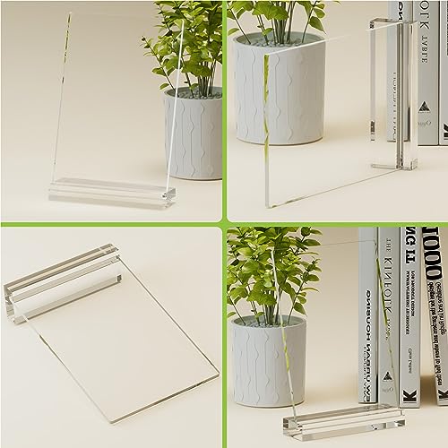 Bemaystar Acrylic Stands for Display, Plaques, Crystals, Photo Albums, Display Base Stand, RectangularBase