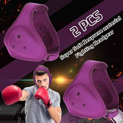 Jerify 2 Pcs Wrestling Headgear for Kid Youth, Purple - color: purple
