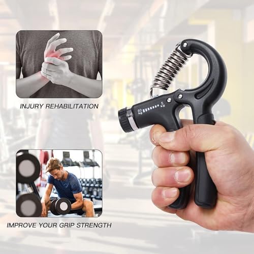 Grip Strengthener 2 Pack Adjustable Resistance 5-60kg Hand Forearm Wrist Finger Workout - color: Green