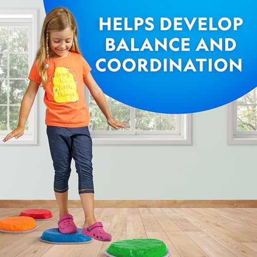National Geographic 7-Piece Balance Stepping Stones Set for Kids - style: 7 Stepping Stones